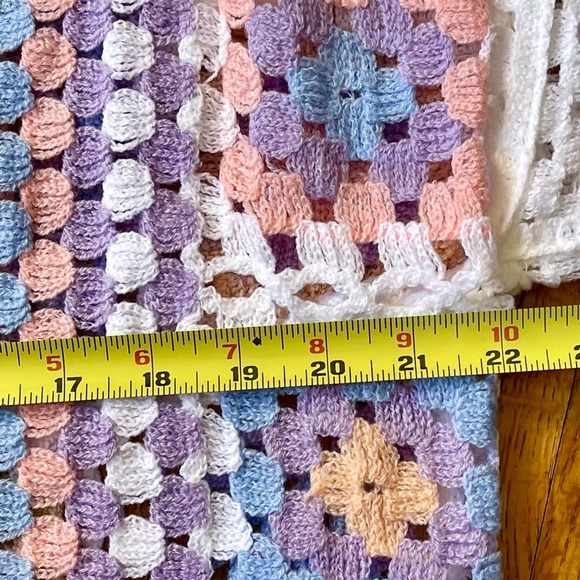 POL PASTEL COLOR CROCHET KIMINO SIZE OS BRAND NEW - Picture 8 of 11